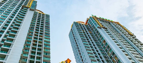 Bangkok Tailandia Mai 2018 Modernos Edificios Arquitectura Colorida Rascacielos Paisaje — Foto de Stock