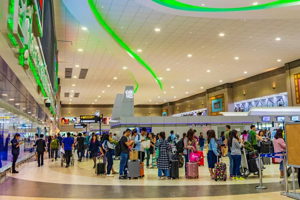 Bangkok Tailandia Mai 2018 Corredores Pasajeros Bangkok Suvarnabhumi Airport Amphoe — Foto de Stock