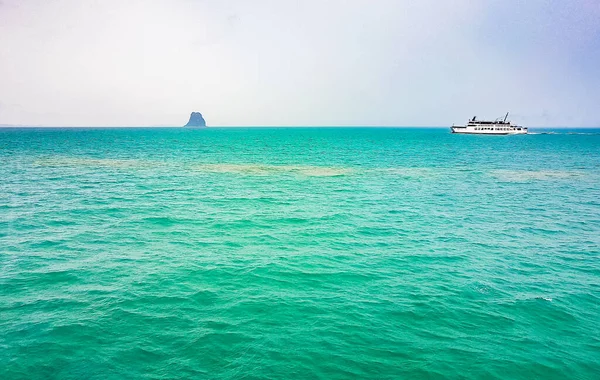 Reise Nach Don Sak Über Türkisfarbenes Wasser Tropischer Landschaft Mit — Stockfoto