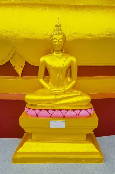 Golden Buddha Statue Wat Phra Yai Big Buddha Temple Koh — Stock Photo, Image