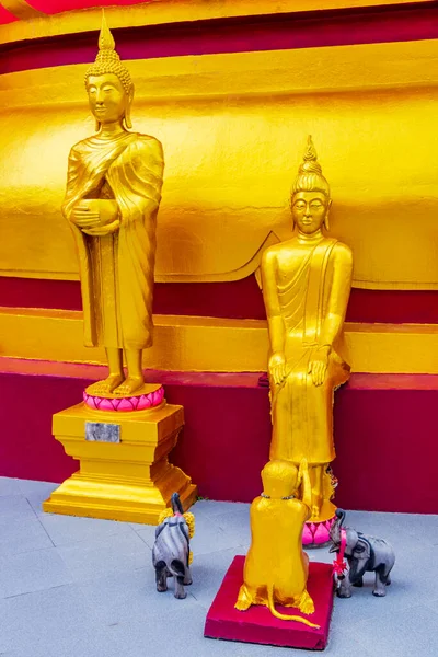 Statue Buddha Dorato Nel Tempio Wat Phra Yai Big Buddha — Foto Stock