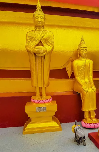 Statue Buddha Dorato Nel Tempio Wat Phra Yai Big Buddha — Foto Stock