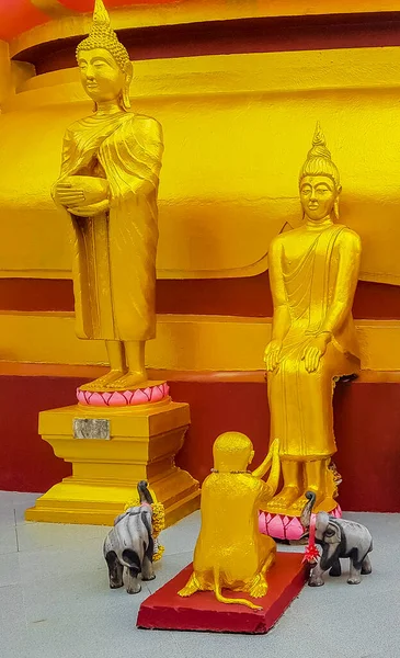 Statue Buddha Dorato Nel Tempio Wat Phra Yai Big Buddha — Foto Stock