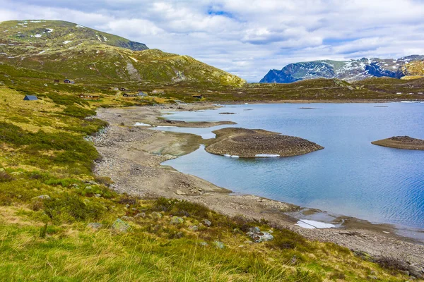 Incroyable Panorama Lac Vavatn Vue Sur Paysage Accidenté Rochers Rochers — Photo