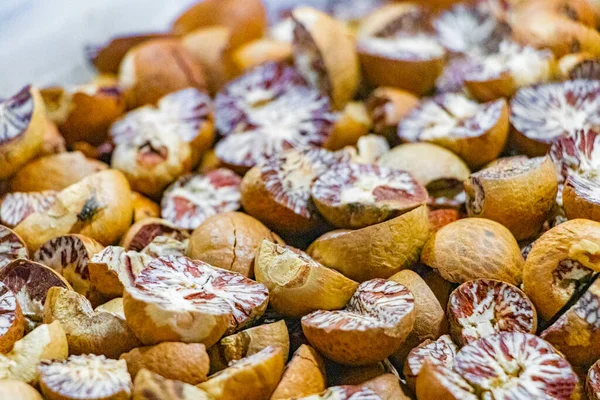 Buy Betel Areca Nuts Seeds Half Whole Thai Food Cuisine — Stock Photo, Image