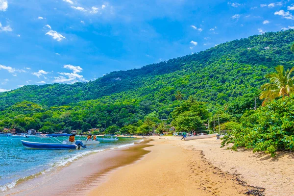 Den Stora Tropiska Ilha Grande Abraao Stranden Angra Dos Reis — Stockfoto