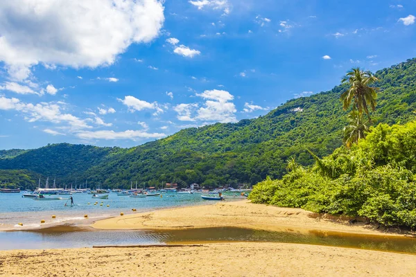 Den Stora Tropiska Ilha Grande Abraao Stranden Angra Dos Reis — Stockfoto