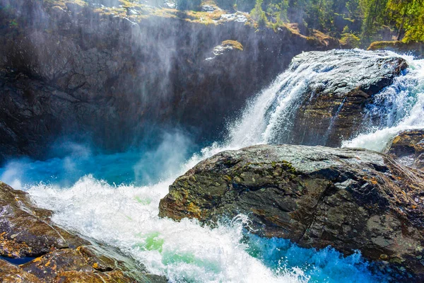 Rjukandefossen Hemsedal Viken Norsko Nejkrásnější Vodopád Evropě — Stock fotografie