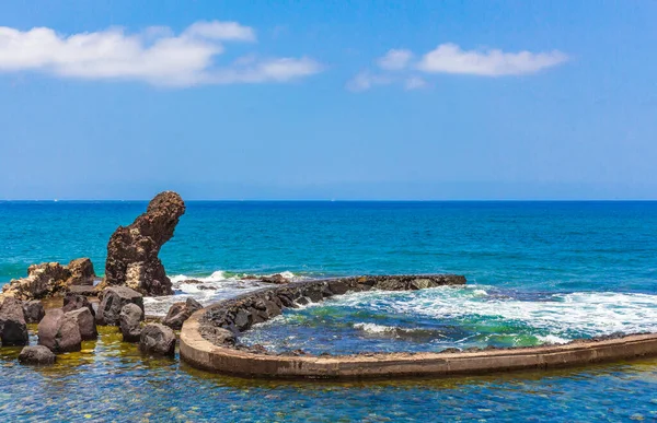 Landschap Strandboulevard Panorama Van Playa Las Americas Van Canarische Spaanse — Stockfoto