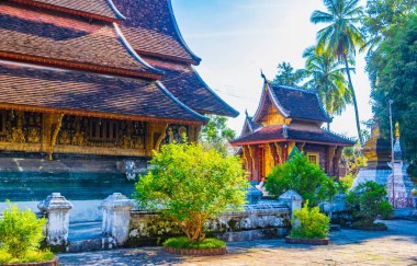 Wat Xieng Thong Budist tapınağı Luang Prabang Laos 'un en iyi tapınakları.