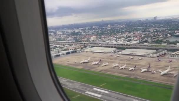 Bangkok Thailand Mai 2018 Flight Bangkok Thailand Nice City Panorama — Stock Video