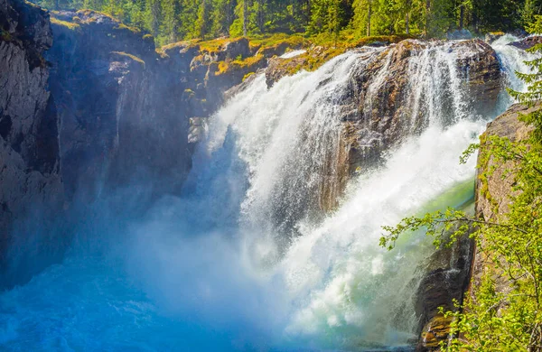 Rjukandefossen Hemsedal Viken Norwegen Ist Der Schönste Wasserfall Europas — Stockfoto