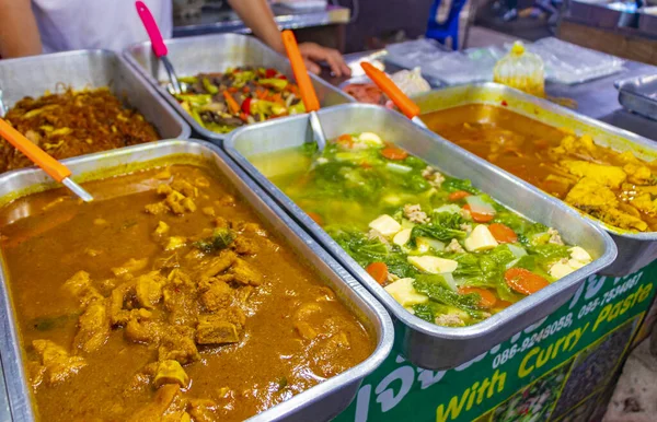 Surat Thani Tailandia Mai 2018 Varias Ofertas Comida Cocina Tailandesa — Foto de Stock