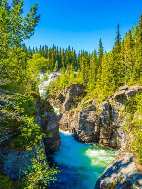 Hemsedal Viken Norveç 'teki Rjukandefossen Avrupa' daki en güzel şelaledir..