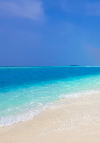 Farbverlauf Auf Den Sandbank Inseln Madivaru Und Finolhu Rasdhoo Atoll — Stockfoto
