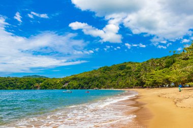 Büyük tropikal ada Ilha Grande Praia de Palmas plajı Angra dos Reis Rio de Janeiro Brezilya.