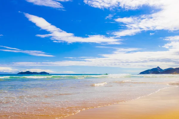 Increíble Playa Praia Lopes Mendes Gran Isla Tropical Ilha Grande — Foto de Stock