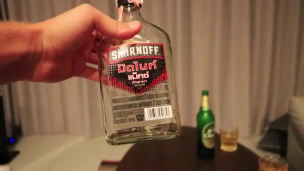 Сурат Тані Таїланд 2018 Smirnoff Vodka Енергетичними Напоями Koh Samui — стокове відео
