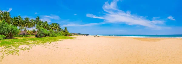 Hermoso Panorama Paisaje Soleado Desde Bentota Beach Isla Sri Lanka —  Fotos de Stock