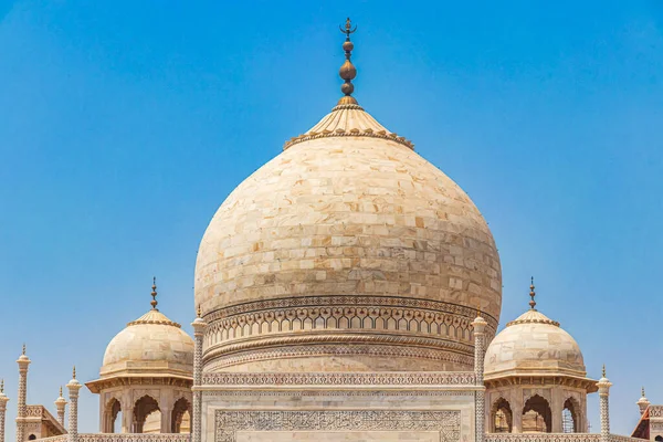 Taj Mahal Agra India Mogul Marmer Mausoleum Verbazingwekkende Architectuur Details — Stockfoto