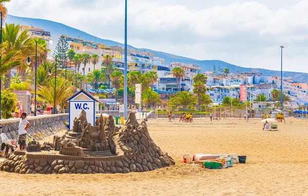Teneriffa Spanien Juli 2014 Landschaft Und Strandpromenade Von Playa Las — Stockfoto