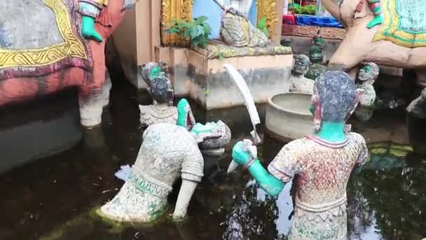 プラメーソラーニーワットプラヤイ寺院 サムイ島タイ — ストック動画