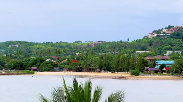 Koh Samui Surat Thani Thailand Och Panoramautsikt Över Turkost Vatten — Stockvideo