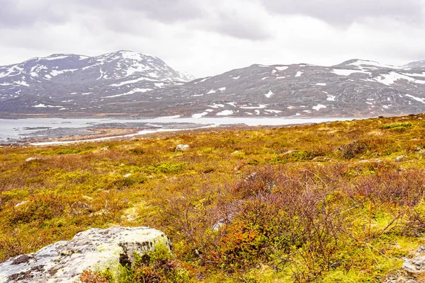 Fantastisk Vavatn Sjö Panorama Grov Landskap Utsikt Stenar Och Berg — Stockfoto