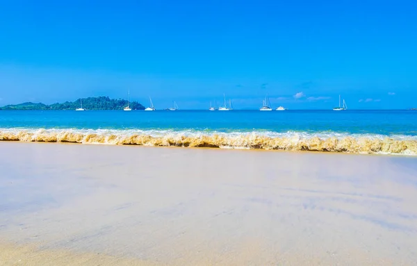 Isla Tropical Paradise Koh Phayam Aow Yai Olas Playa Vista — Foto de Stock