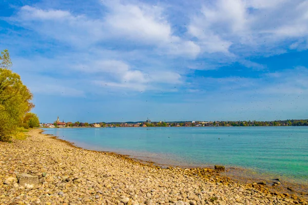 Bodensee Táj Panoráma Seeburgpark Kreuzlingen Canton Thurgau Svájc Tekintettel Város — Stock Fotó