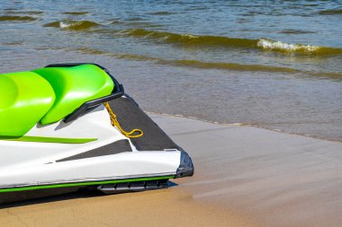 Kathu Phuket Thailand 13. October 2025 Jet ski jetski for tourists and turquoise blue water at the beach in Patong Beach Kathu District Phuket Island Province Southern Thailand in Southeast Asia.