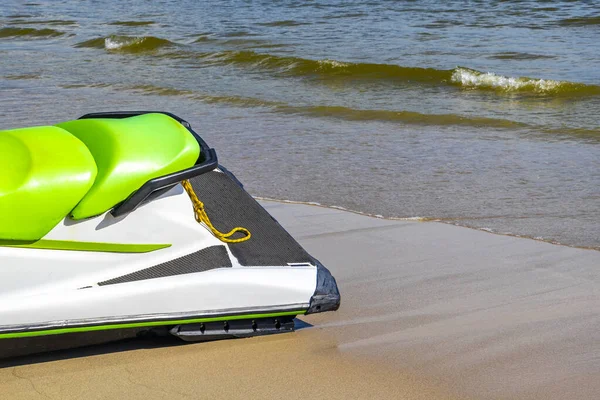 Kathu Phuket Thailand 13. October 2025 Jet ski jetski for tourists and turquoise blue water at the beach in Patong Beach Kathu District Phuket Island Province Southern Thailand in Southeast Asia.