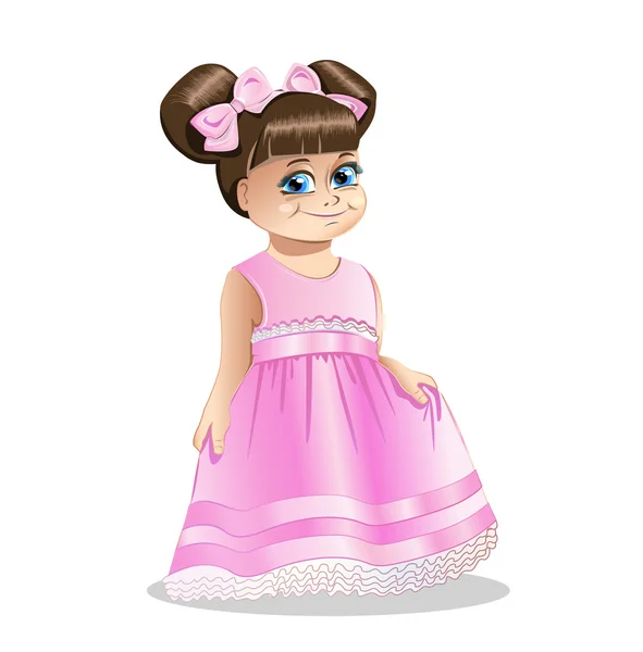 Μικρή πριγκίπισσα κορίτσι — Διανυσματικό Αρχείο