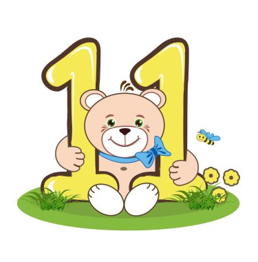 Onbir numara ve neşeli ayı