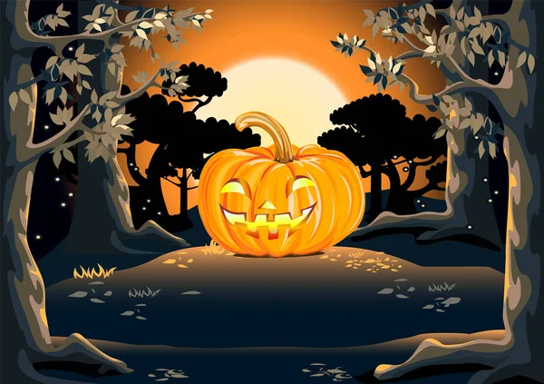 Happy Halloween Vector Achtergrond Voor Poster Uitnodiging Plons Met Vrolijke — Stockvector