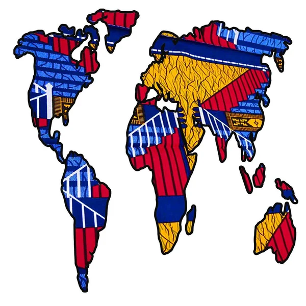 Global Map Geweldig Cadeau Voor Reizigers Nomaden Groot Geografisch Geschenk — Stockfoto