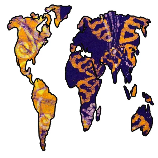 Gezginler ve göçebeler için küresel harita harika bir hediye. Harika coğrafi hediye.