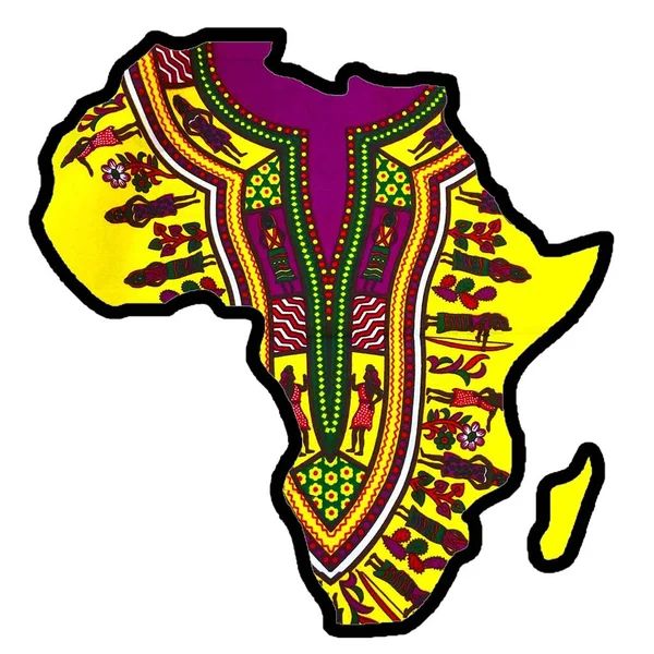Afrika Haritası Gezginler Göçebeler Için Harika Bir Hediye Afrikalı Sanat Telifsiz Stok Imajlar