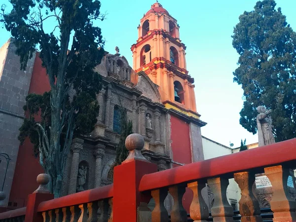 Оранжевая Историческая Достопримечательность Сан Мигель Альенде — стоковое фото