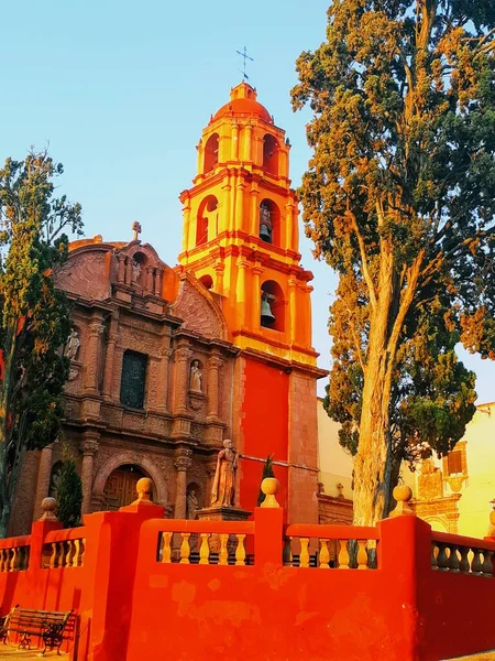 Orange Marco Histórico Igreja San Miguel Allende — Fotografia de Stock