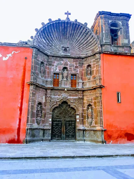 Tarihi San Miguel Mexico Renkli Antika Evler — Stok fotoğraf