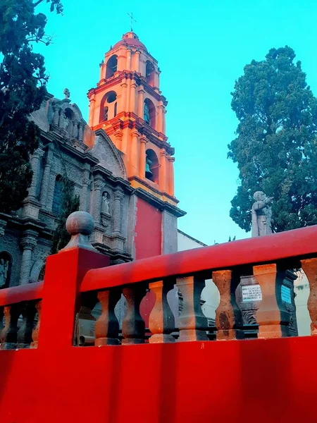 Orange Marco Histórico Igreja San Miguel Allende — Fotografia de Stock