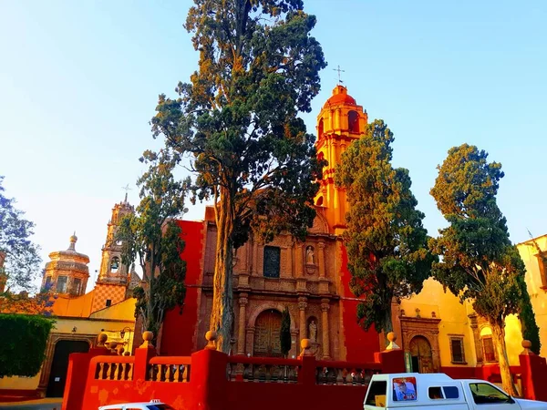 Orange Marco Histórico Igreja San Miguel Allende — Fotografia de Stock