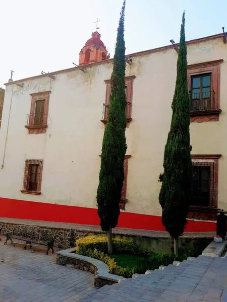 Barevné Starožitné Domy Historickém San Miguel Allende Mexiko — Stock fotografie