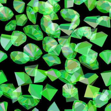 Boncuk ve kristaller elmas ile vektör desen