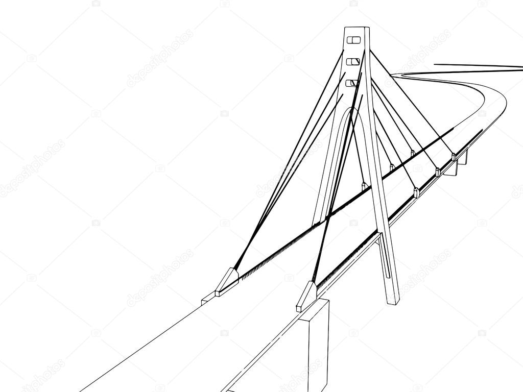 Мост влюбленных тюмень рисунок