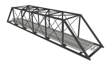Soyut endüstriyel bridge arka planını