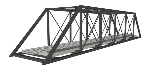 Abstracte industriële bridge-achtergrond — Stockvector