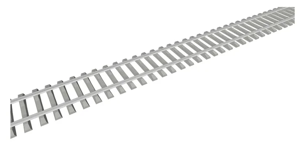 Διάνυσμα σιδηροδρομική γραμμή σε λευκό — Διανυσματικό Αρχείο