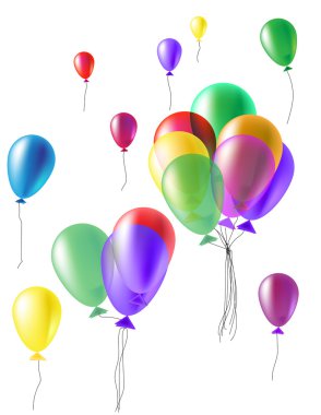 Vektör llustration bir dizi renkli doğum günü